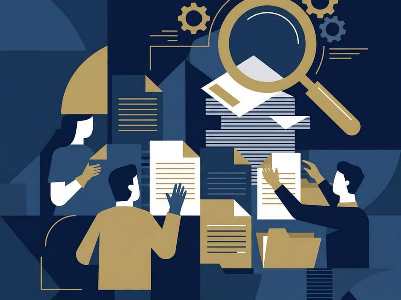 材料散落 → 一站归集